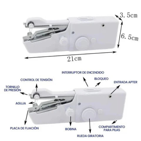 Mini Máquina De Coser Portátil De Mano